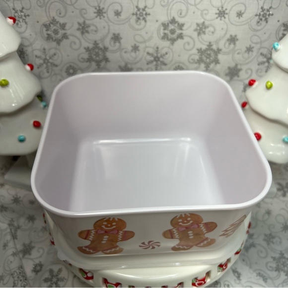 Christmas Themed Trio Nesting Food Storage Container - Snowman - Gingerbread - Picture 8 of 10